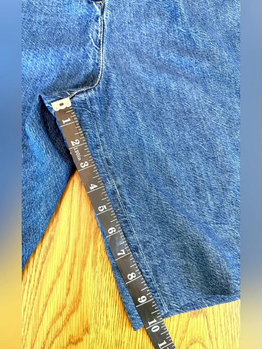 Pilcro Denim Bermuda Shorts Pleated High Rise Wide Leg NWT Size 30